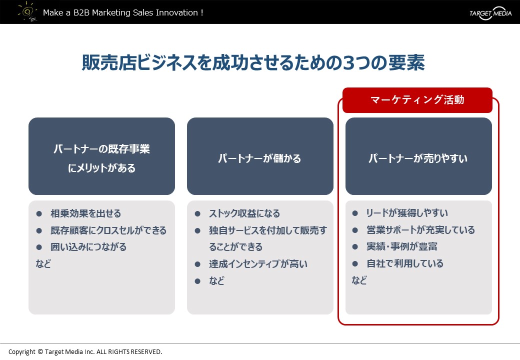 販売店(代理店)ビジネスにおけるBtoBマーケティング施策