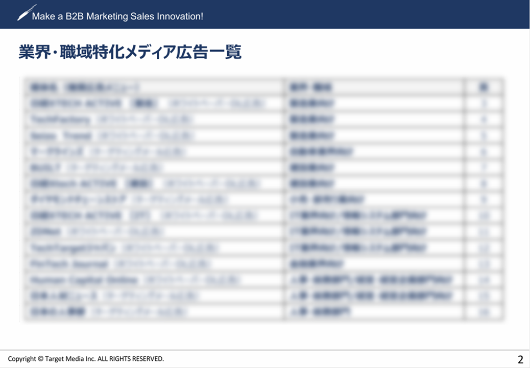 業界・職域特化メディア広告一覧2026
